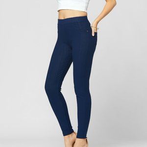 AMAZING Denim Blue Jeggings with Pockets - High Waist - Tummy Control Shaping